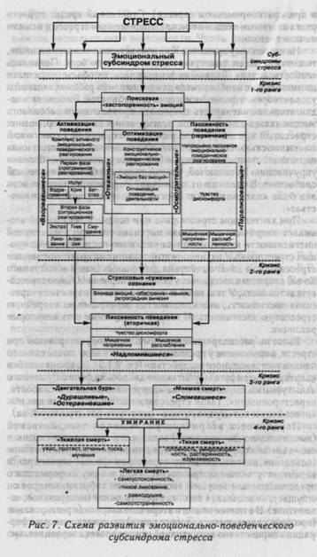Эмоции и поведение при длительном стрессе, при стрессовом кризисе второго ранга. Вторичная стрессовая пассивность